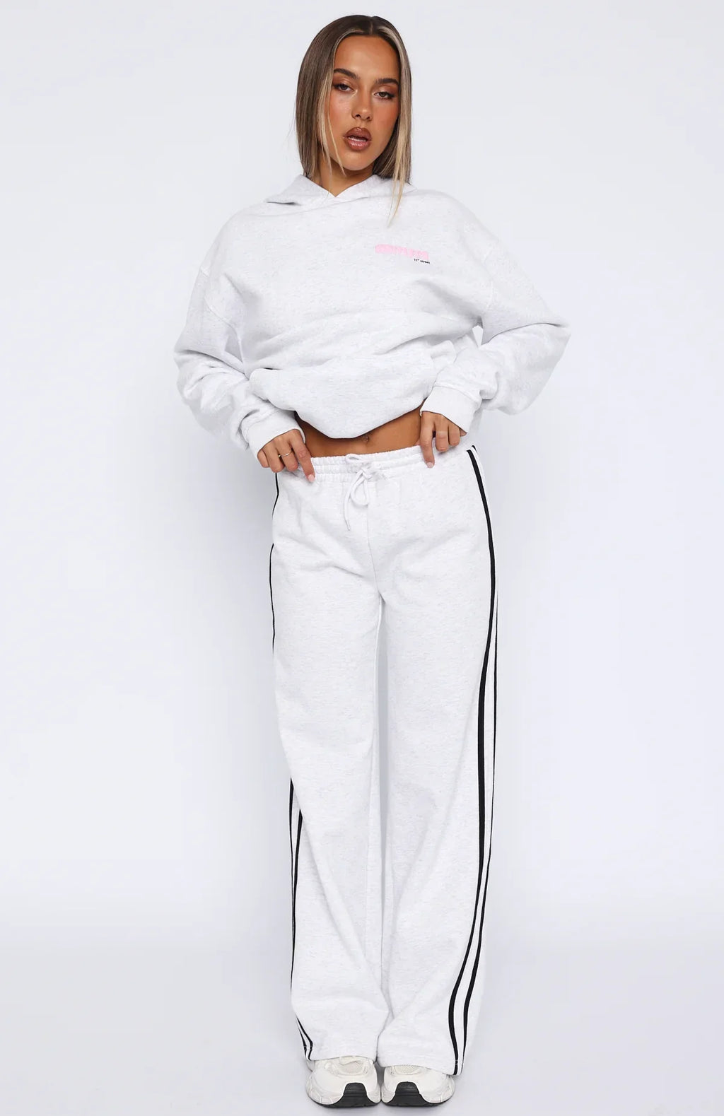 11th Street Out & About Wide Leg Sweatpants Glaze