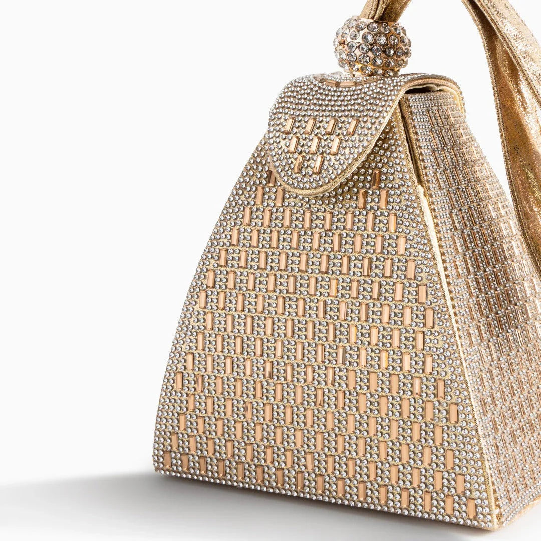 Vioraia Crystal Pyramid Handbag