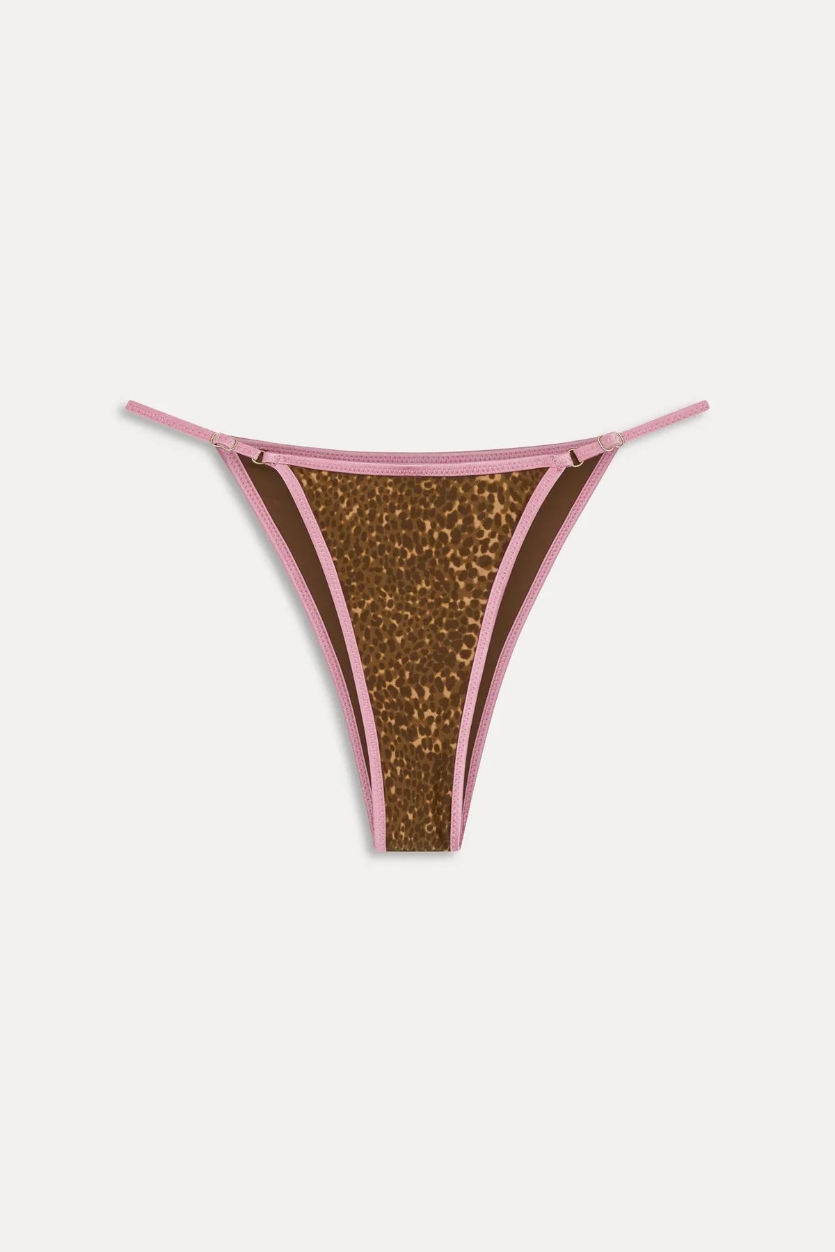 Luna Satin Bikini Bottom - Vintage Cheetah