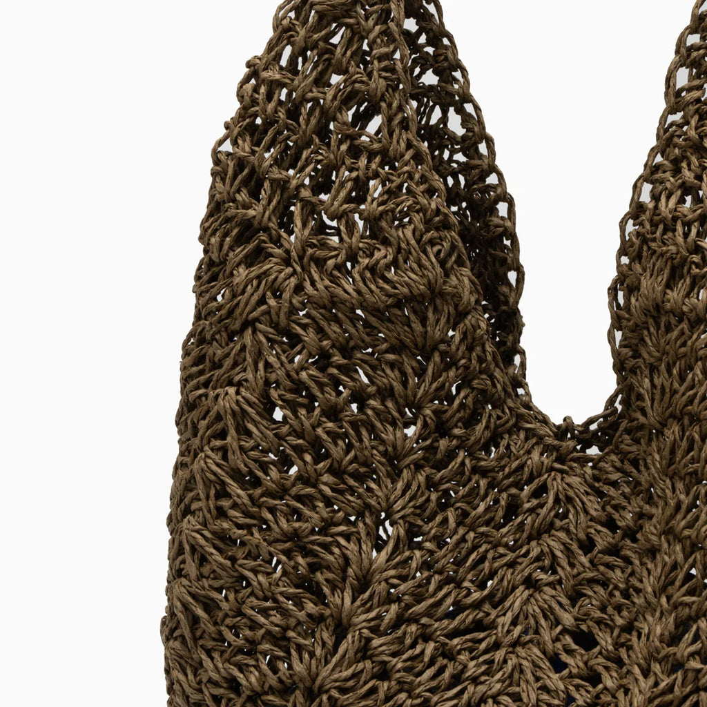Vioraia Raya Straw Sling Shoulder Bag