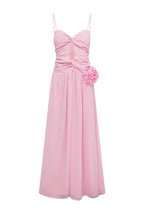 DANIKA SIDE SLIT MAXI DRESS - MUSK