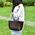 Vioraia Brie Woven Handbag