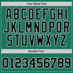 Custom Stitched Kelly Green Black-White Sports Pullover Sweatshirt Hoodie